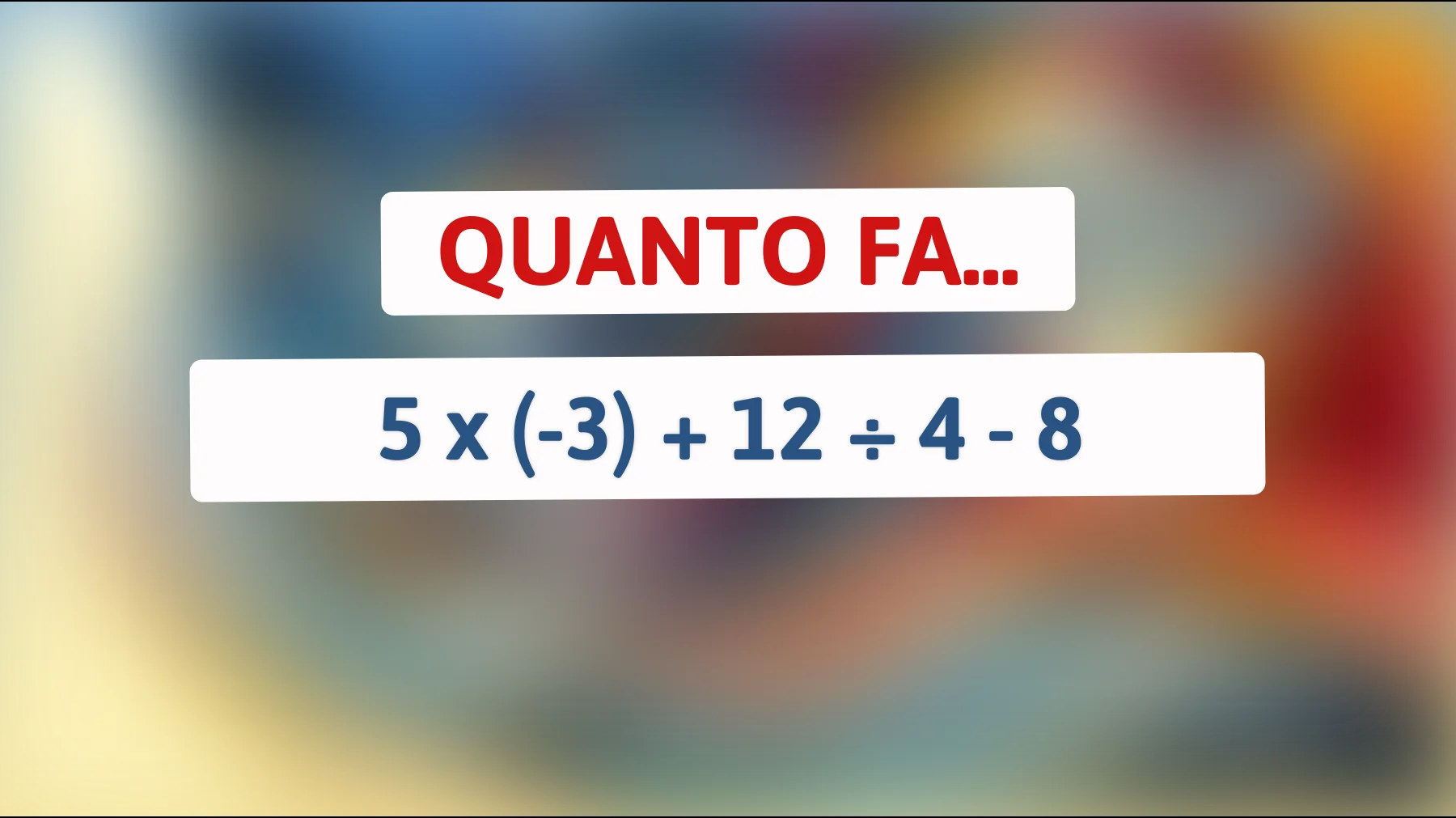 Se risolvi questo enigma matematico, sei davvero un genio: scopri la risposta che pochi riescono a trovare!"
